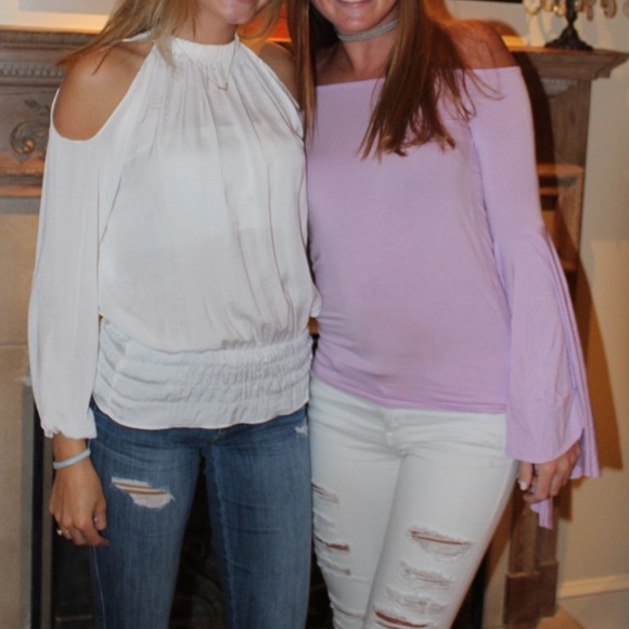 We the Free Purple Off the Shoulder top - Picture 4 of 4